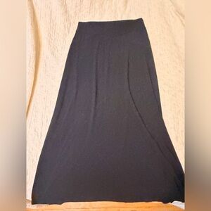 ECI Black Maxi Skirt - Flowing A-Line Silhouette